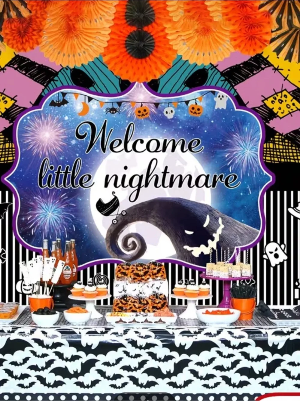 Nightmare Before Christmas Baby Shower Banner